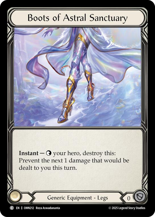 Boots Of Astral Sanctuary [OMN212] (Omens of the Third Age) | Chromatic Games