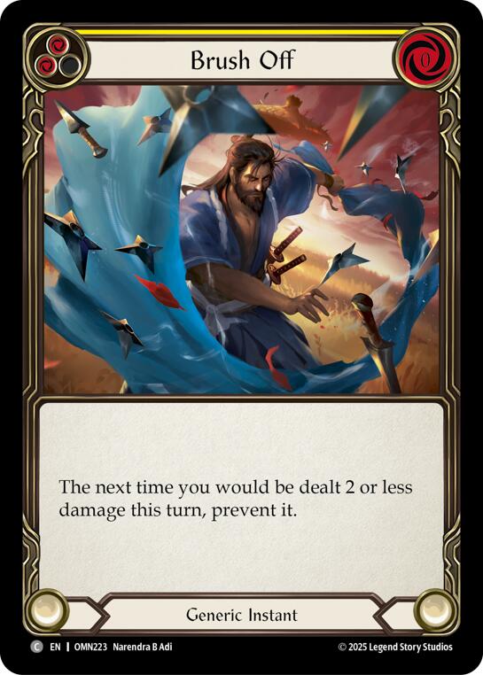 Brush Off (Yellow) [OMN223] (Omens of the Third Age) | Chromatic Games