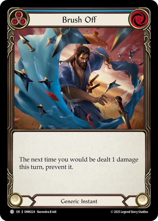 Brush Off (Blue) [OMN224] (Omens of the Third Age) | Chromatic Games