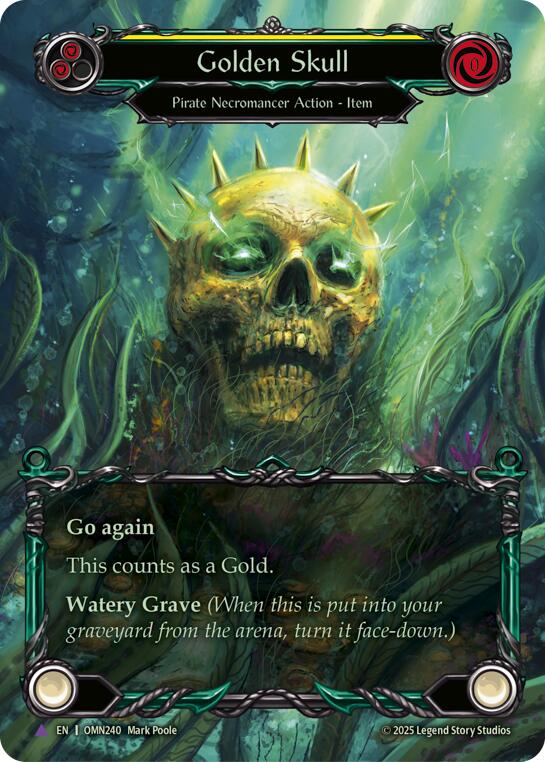 Golden Skull (Yellow) (Marvel) [OMN240] (Omens of the Third Age)  Cold Foil | Chromatic Games