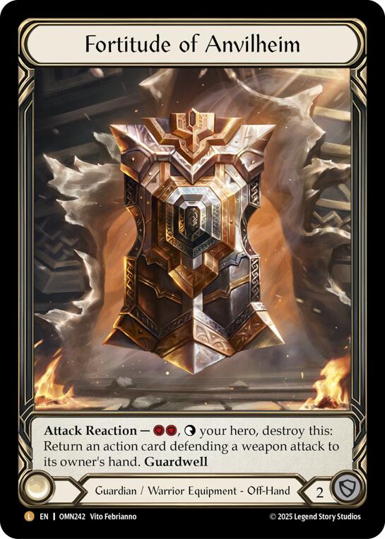 Fortitude Of Anvilheim [OMN242] (Omens of the Third Age)  Rainbow Foil | Chromatic Games