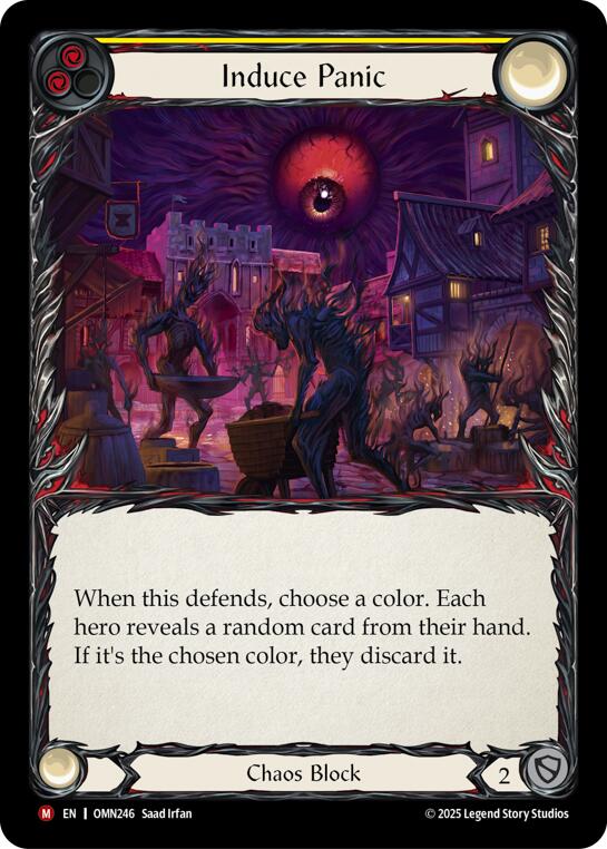 Induce Panic (Yellow) [OMN246] (Omens of the Third Age) | Chromatic Games