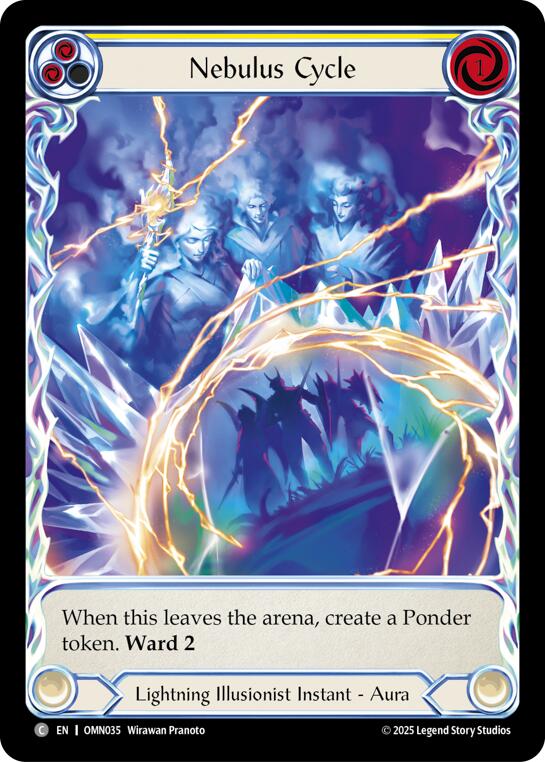 Nebulus Cycle (Yellow) (Extended Art) [OMN035] (Omens of the Third Age)  Cold Foil | Chromatic Games