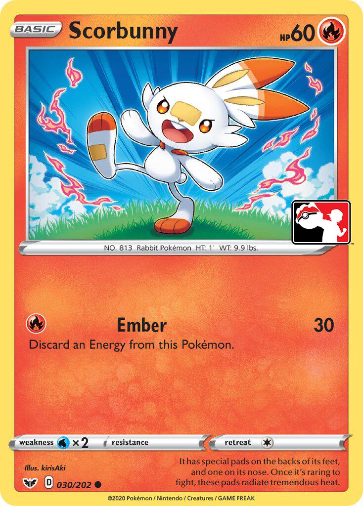 Scorbunny (031/202) (Library Exclusive) [Sword & Shield: Base Set] | Chromatic Games