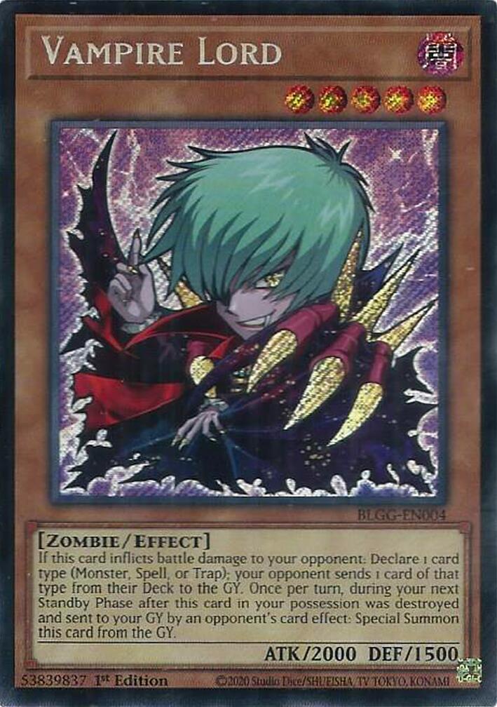 Vampire Lord [BLGG-EN004] Secret Rare | Chromatic Games