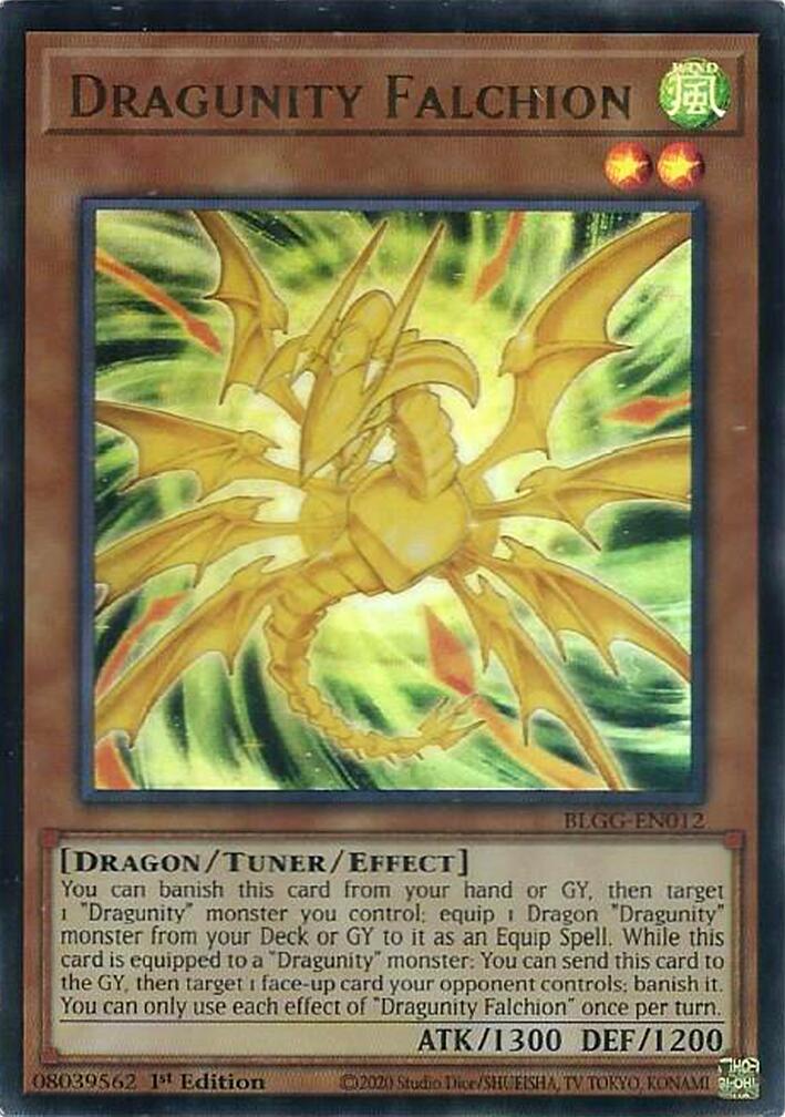 Dragunity Falchion [BLGG-EN012] Ultra Rare | Chromatic Games