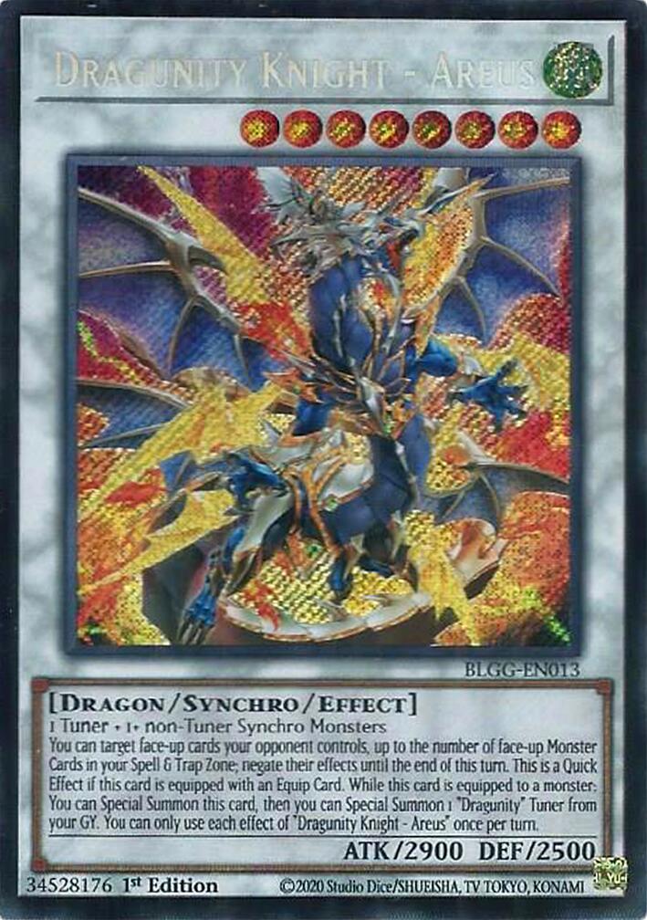 Dragunity Knight - Areus [BLGG-EN013] Secret Rare | Chromatic Games