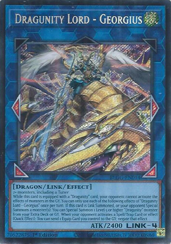 Dragunity Lord - Georgius [BLGG-EN014] Secret Rare | Chromatic Games