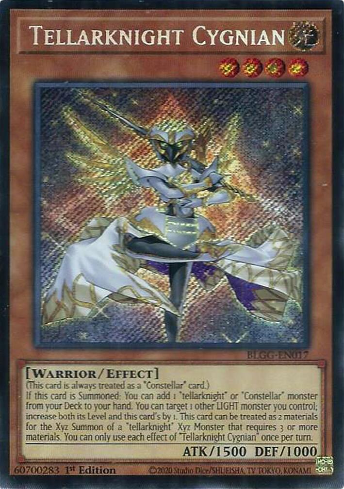 Tellarknight Cygnian [BLGG-EN017] Secret Rare | Chromatic Games