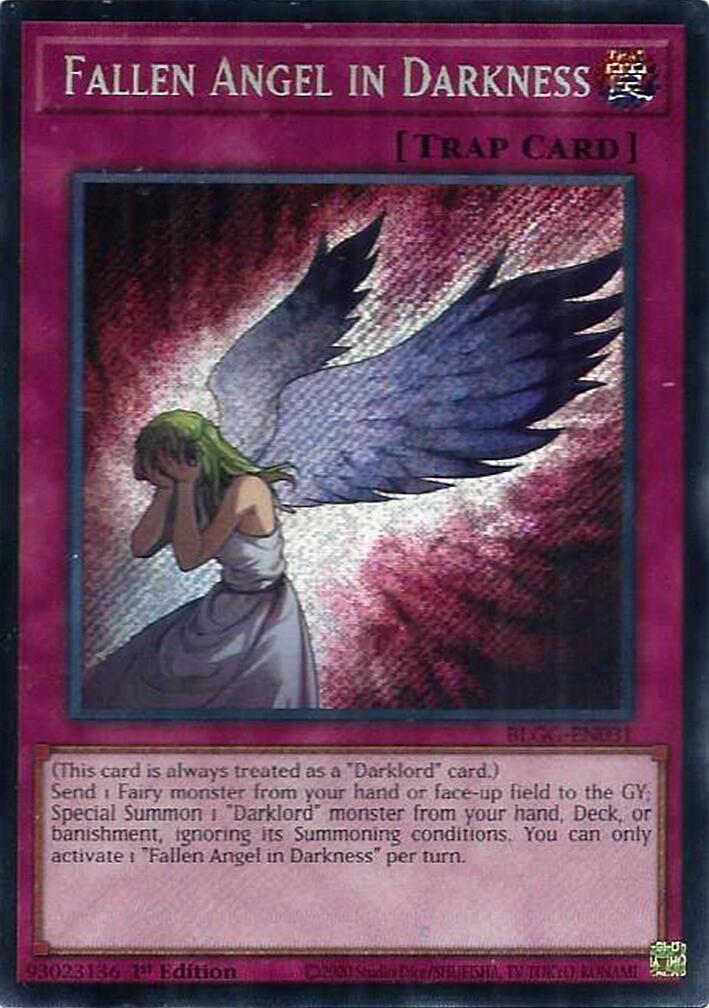 Fallen Angel in Darkness [BLGG-EN031] Secret Rare | Chromatic Games