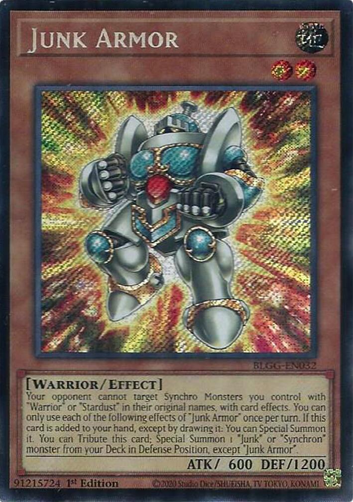 Junk Armor [BLGG-EN032] Secret Rare | Chromatic Games