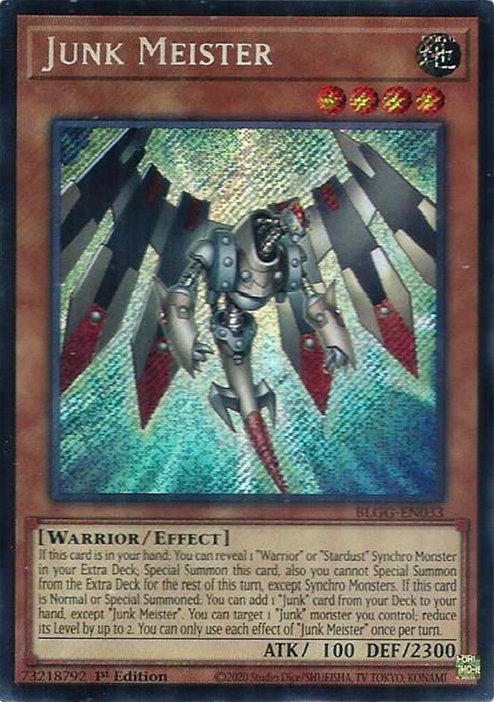 Junk Meister [BLGG-EN033] Secret Rare | Chromatic Games