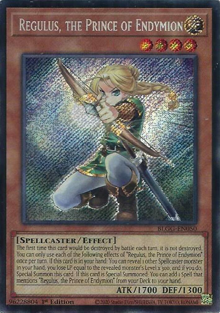 Regulus, the Prince of Endymion [BLGG-EN050] Secret Rare | Chromatic Games