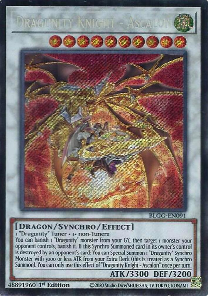 Dragunity Knight - Ascalon [BLGG-EN091] Secret Rare | Chromatic Games