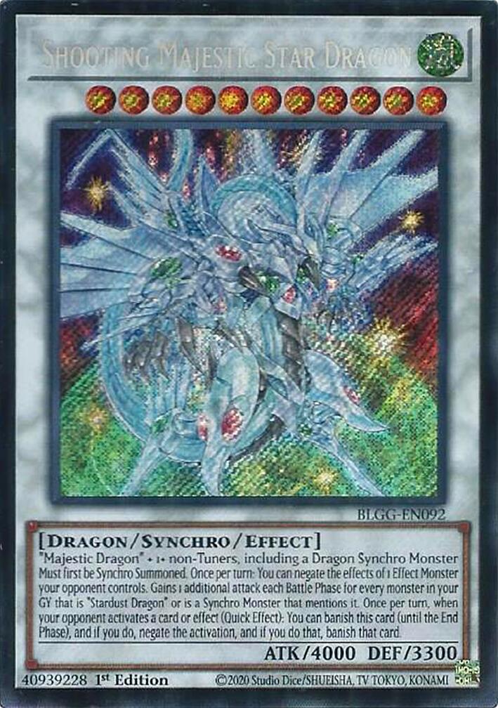 Shooting Majestic Star Dragon [BLGG-EN092] Secret Rare | Chromatic Games