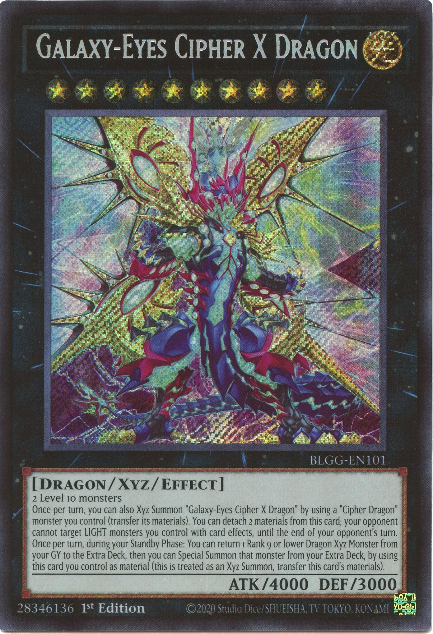 Galaxy-Eyes Cipher X Dragon [BLGG-EN101] Secret Rare | Chromatic Games