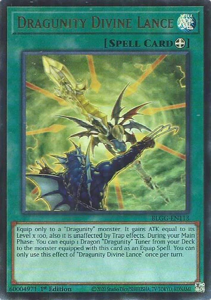 Dragunity Divine Lance [BLGG-EN113] Ultra Rare | Chromatic Games