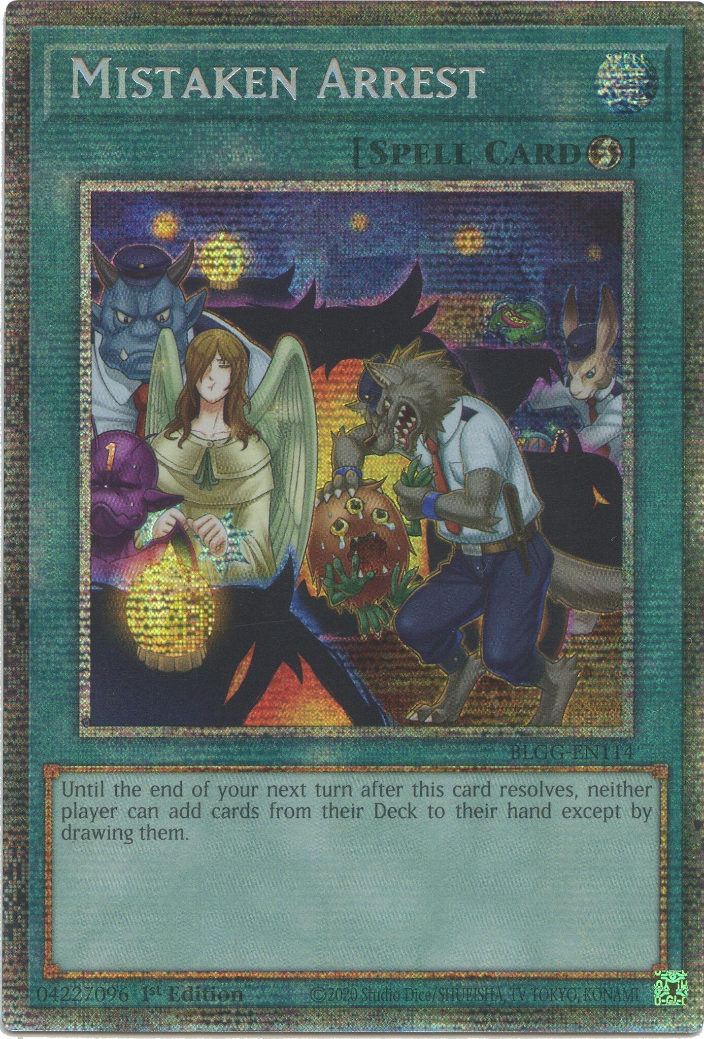 Mistaken Arrest (Starlight Rare) [BLGG-EN114] Starlight Rare | Chromatic Games
