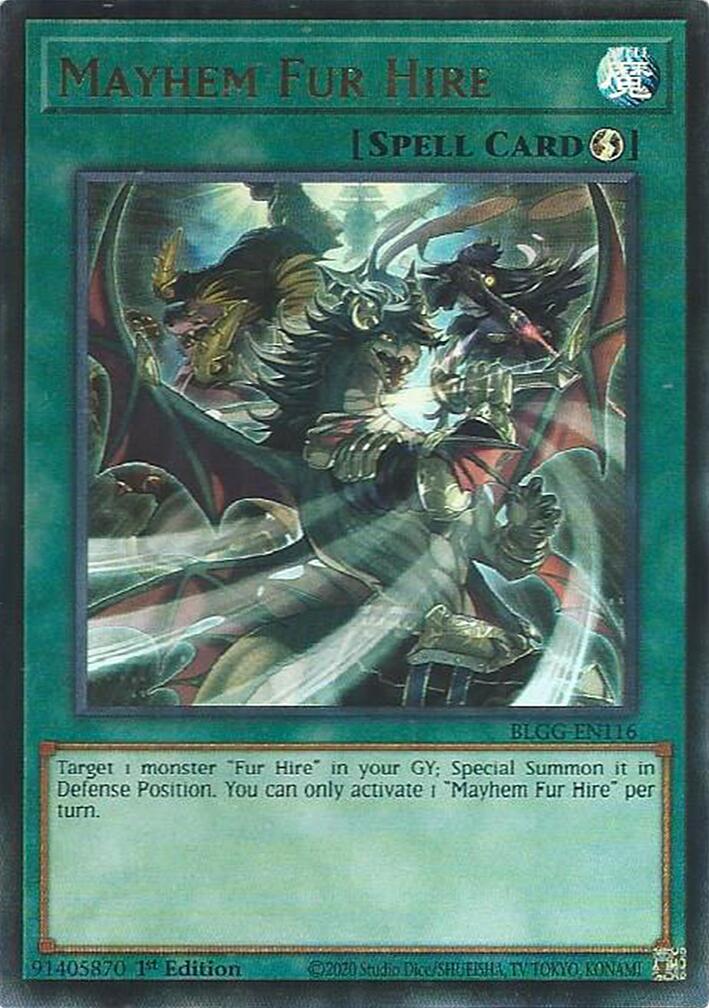 Mayhem Fur Hire [BLGG-EN116] Ultra Rare | Chromatic Games