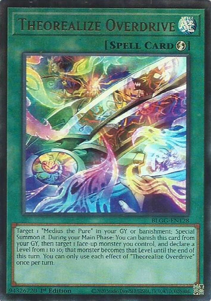 Theorealize Overdrive [BLGG-EN128] Ultra Rare | Chromatic Games