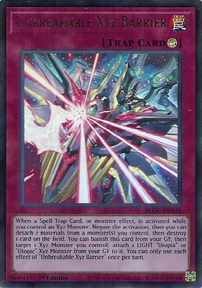 Unbreakable Xyz Barrier [BLGG-EN135] Ultra Rare | Chromatic Games