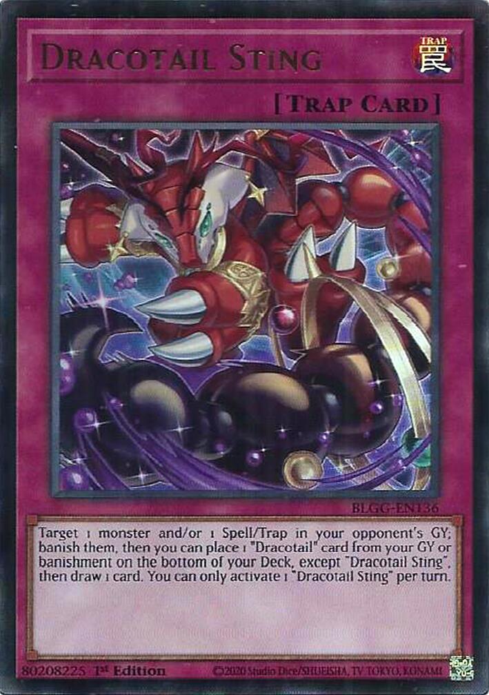 Dracotail Sting [BLGG-EN136] Ultra Rare | Chromatic Games