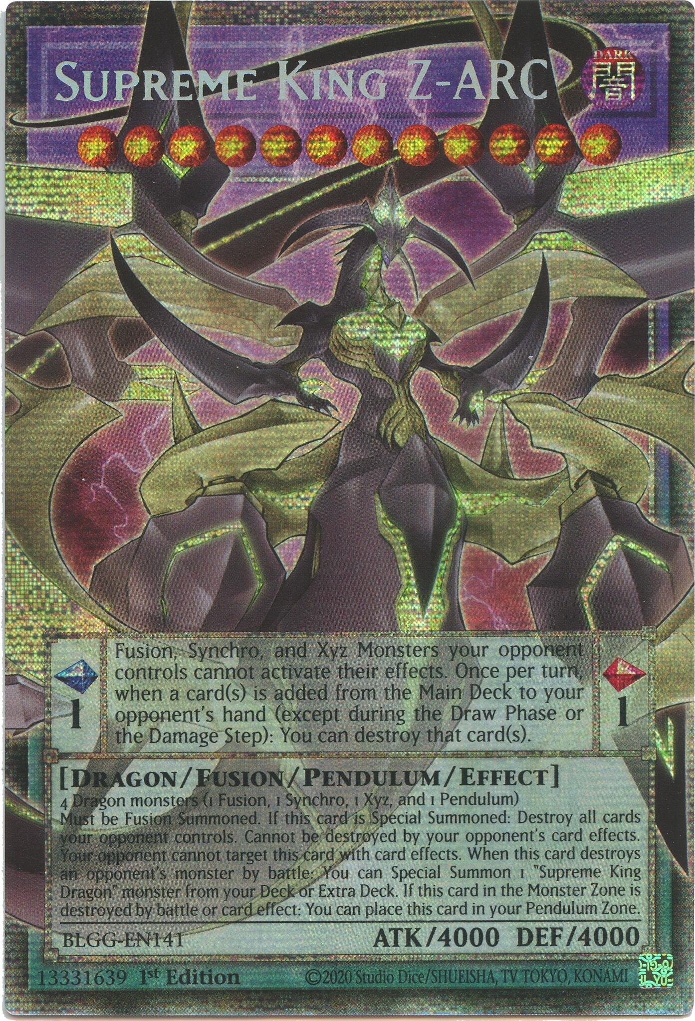 Supreme King Z-ARC (Starlight Rare) [BLGG-EN141] Starlight Rare | Chromatic Games