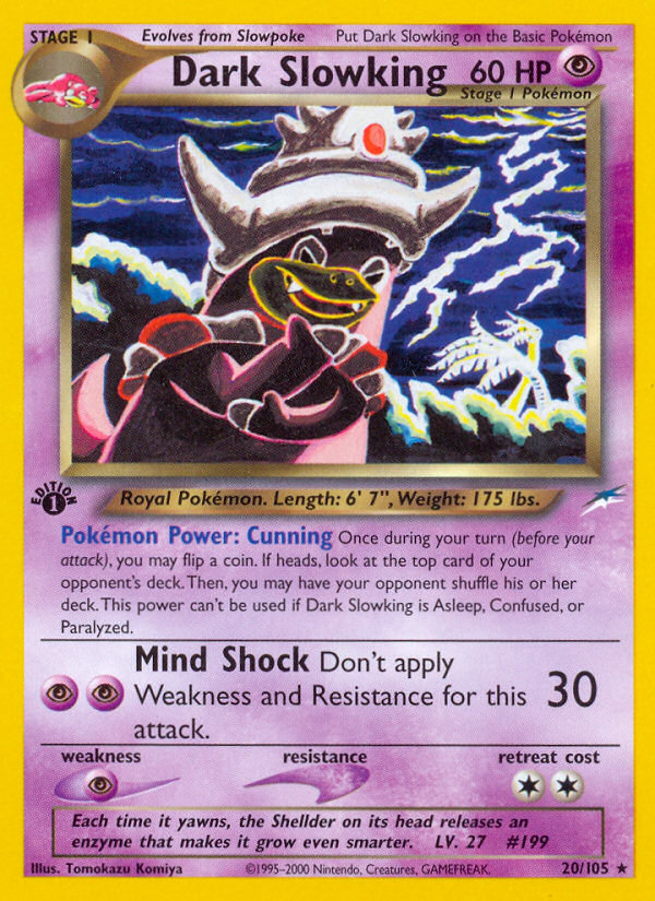 Dark Slowking (20/105) [Neo Destiny 1st Edition] | Chromatic Games