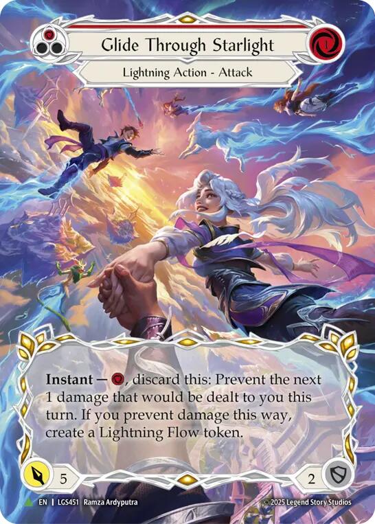 Glide Through Starlight (Red) [LGS451] (Promo)  Cold Foil | Chromatic Games