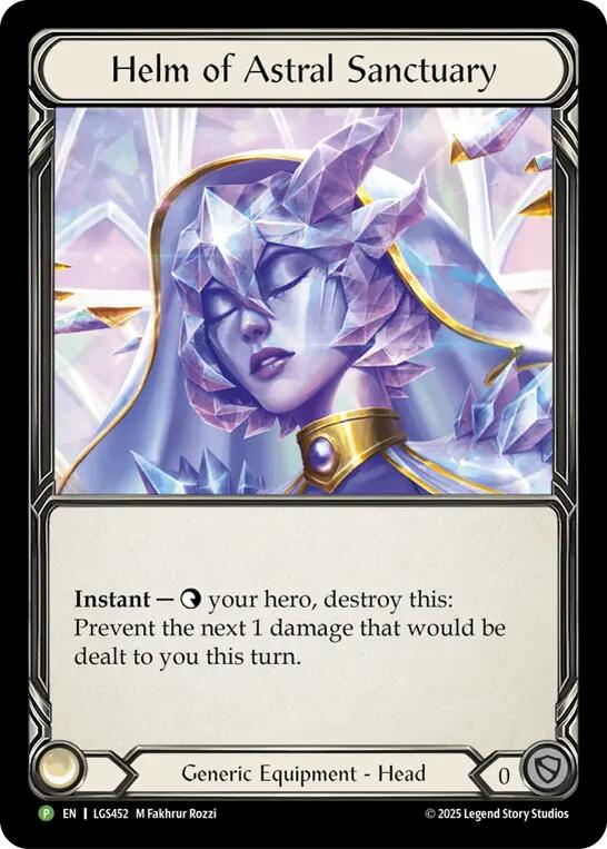 Helm Of Astral Sanctuary [LGS452] (Promo)  Cold Foil | Chromatic Games