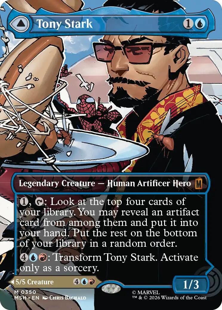 Tony Stark (Borderless) (0350) [Marvel Super Heroes] | Chromatic Games