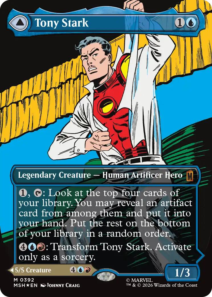 Tony Stark (Borderless) (0392) [Marvel Super Heroes] | Chromatic Games