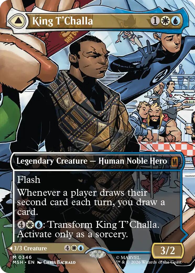 King T'Challa (Borderless) (0346) [Marvel Super Heroes] | Chromatic Games
