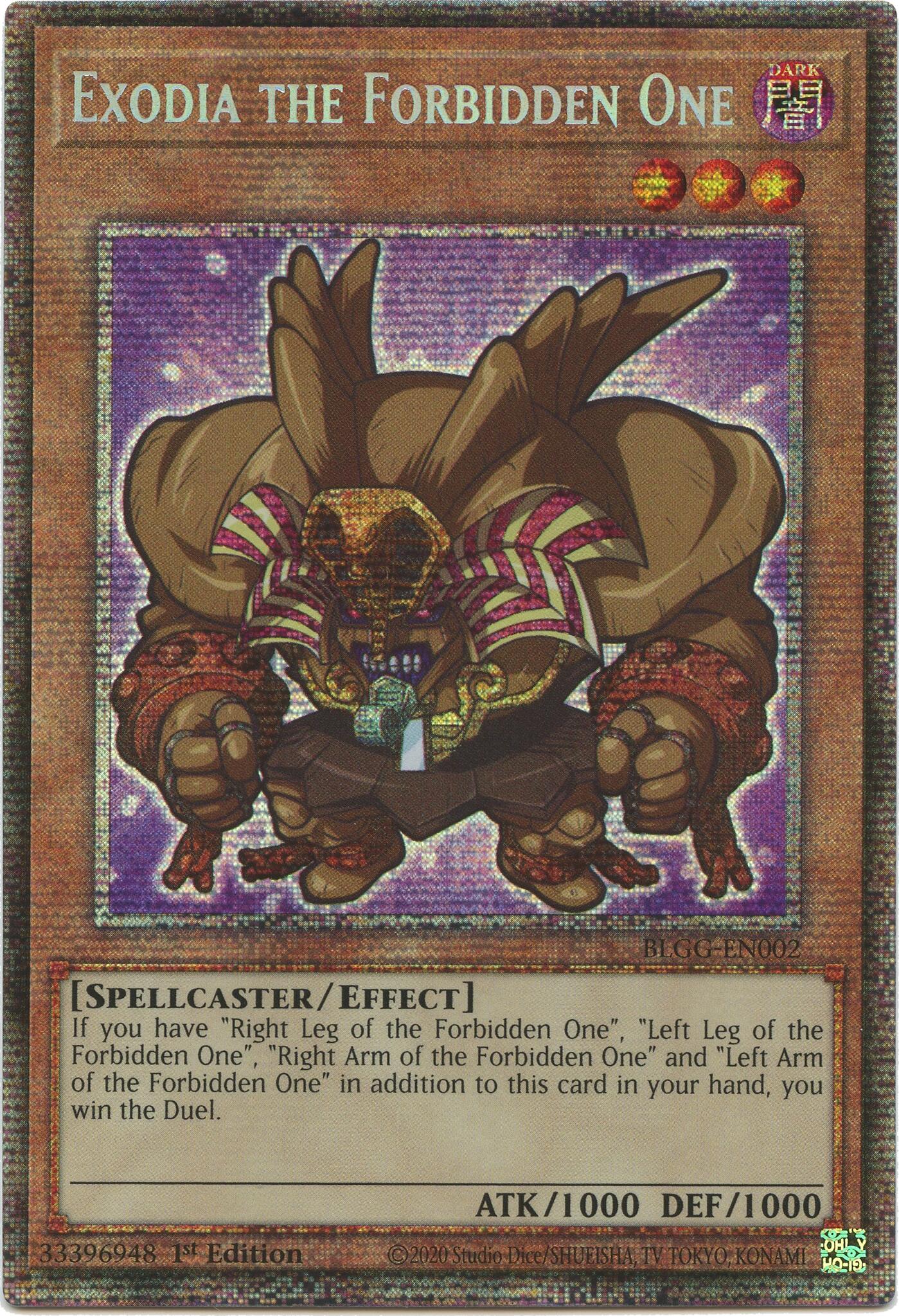 Exodia the Forbidden One (Starlight Rare) [BLGG-EN002] Starlight Rare | Chromatic Games