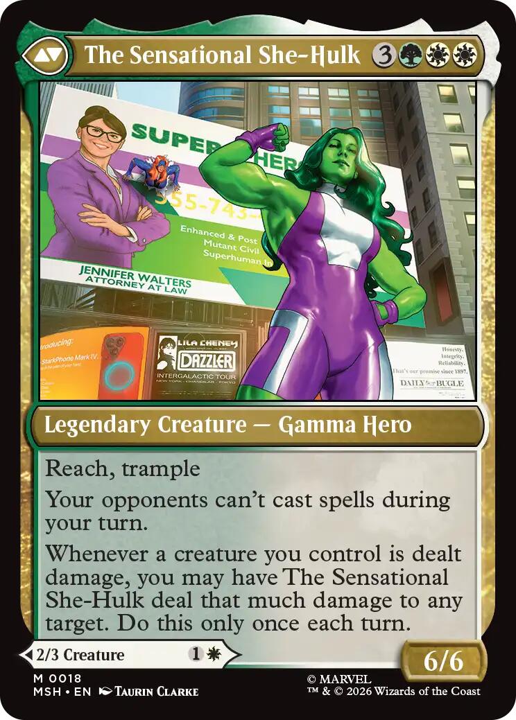 Jennifer Walters // The Sensational She-Hulk [Marvel Super Heroes] | Chromatic Games