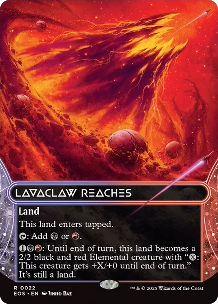 Lavaclaw Reaches (0022) (Borderless) [Edge of Eternities: Stellar Sights] | Chromatic Games