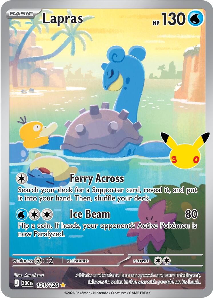 Lapras (131/128) [Mega Evolution: 30th Celebration] | Chromatic Games