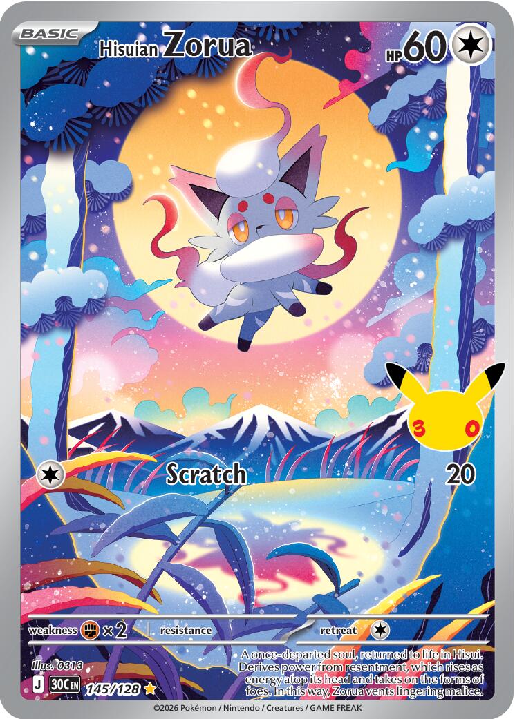 Hisuian Zorua (145/128) [Mega Evolution: 30th Celebration] | Chromatic Games