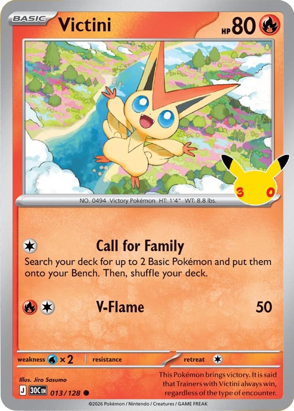 Victini (013/128) [Mega Evolution: 30th Celebration] | Chromatic Games