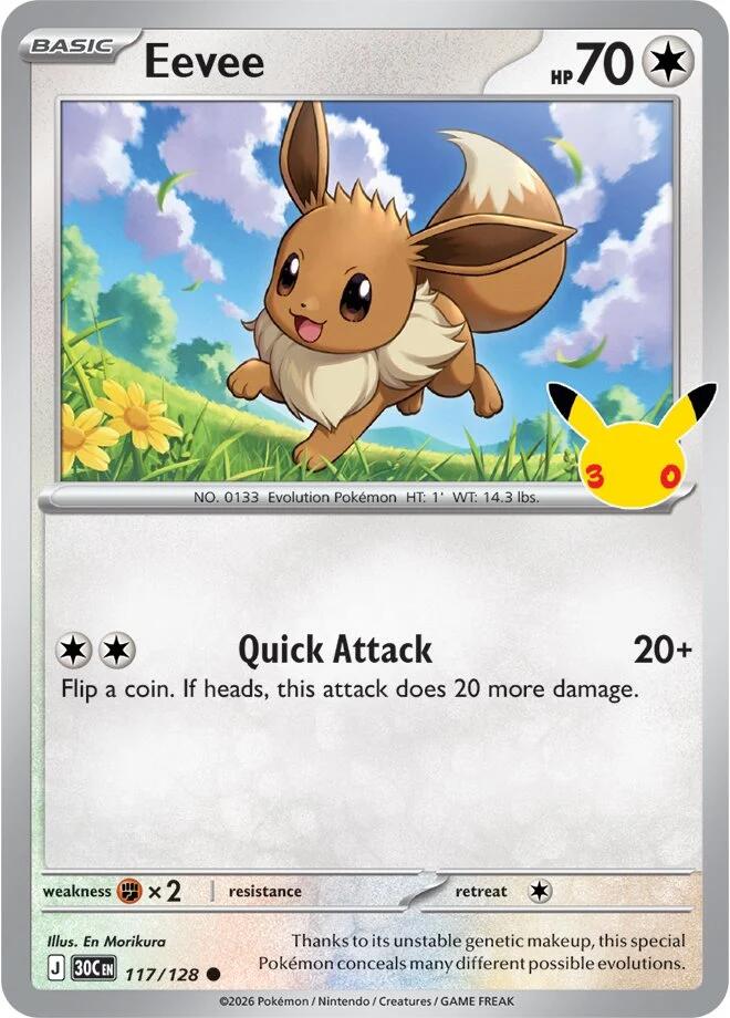 Eevee (117/128) [Mega Evolution: 30th Celebration] | Chromatic Games