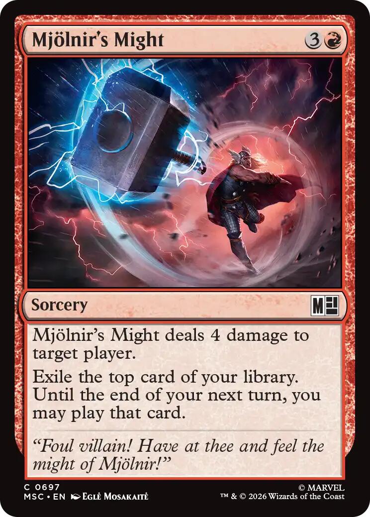 Mjollnir's Might [Marvel Super Heroes Commander] | Chromatic Games