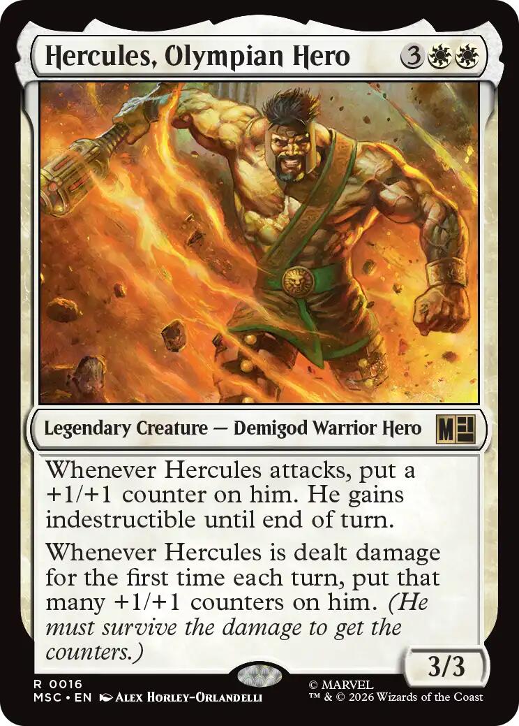 Hercules, Olympian Hero (Surge Foil) [Marvel Super Heroes Commander] | Chromatic Games