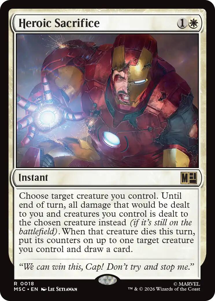 Heroic Sacrifice (Surge Foil) [Marvel Super Heroes Commander] | Chromatic Games