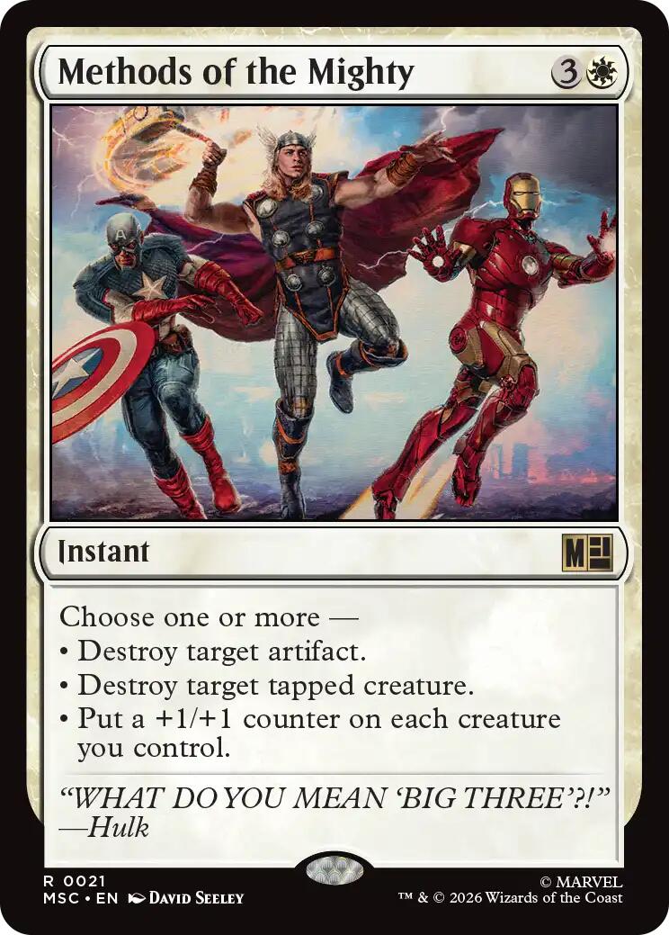 Methods of the Mighty (Surge Foil) [Marvel Super Heroes Commander] | Chromatic Games