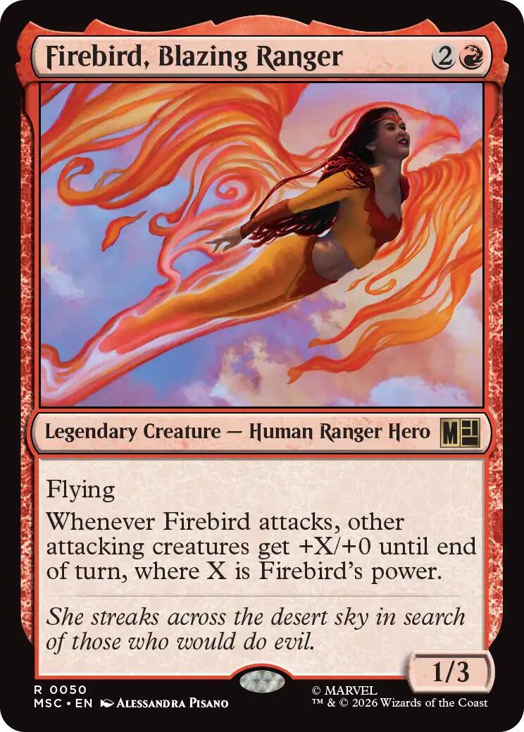 Firebird, Blazing Ranger (Surge Foil) [Marvel Super Heroes Commander] | Chromatic Games