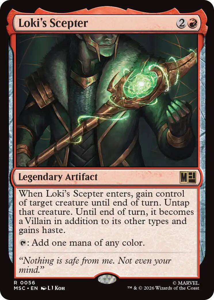 Loki's Scepter (Surge Foil) [Marvel Super Heroes Commander] | Chromatic Games