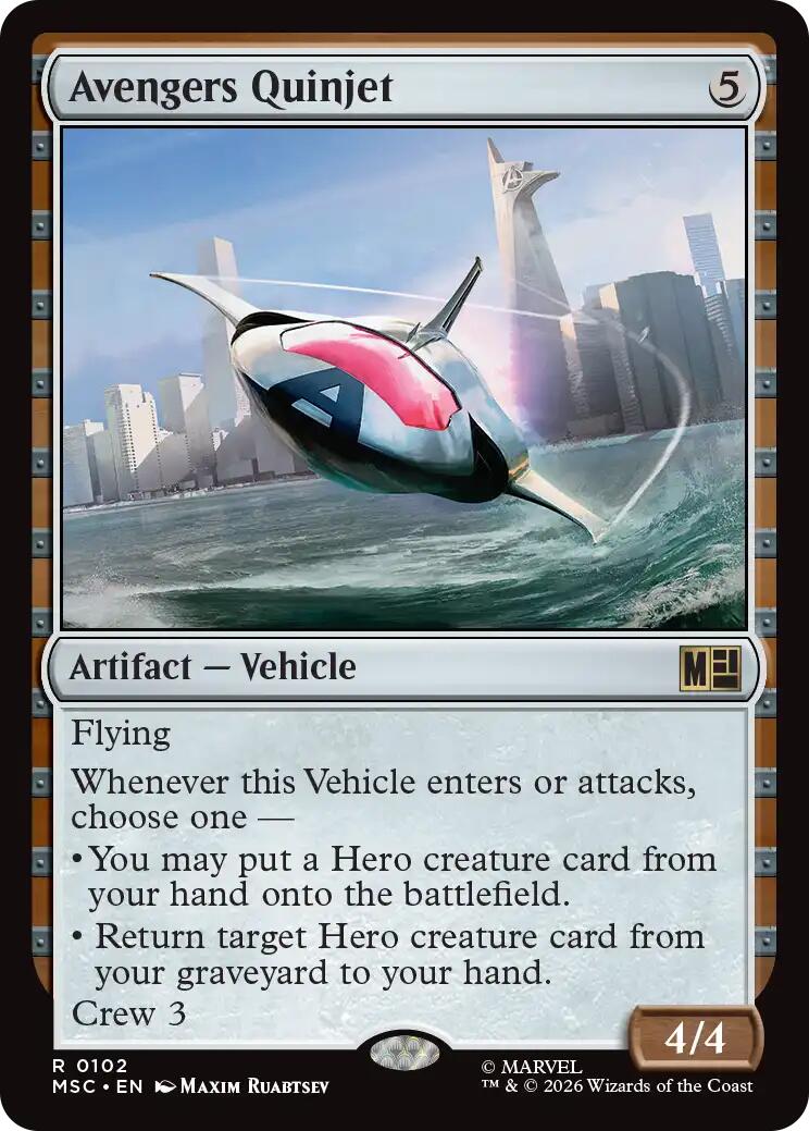 Avengers Quinjet (Surge Foil) [Marvel Super Heroes Commander] | Chromatic Games
