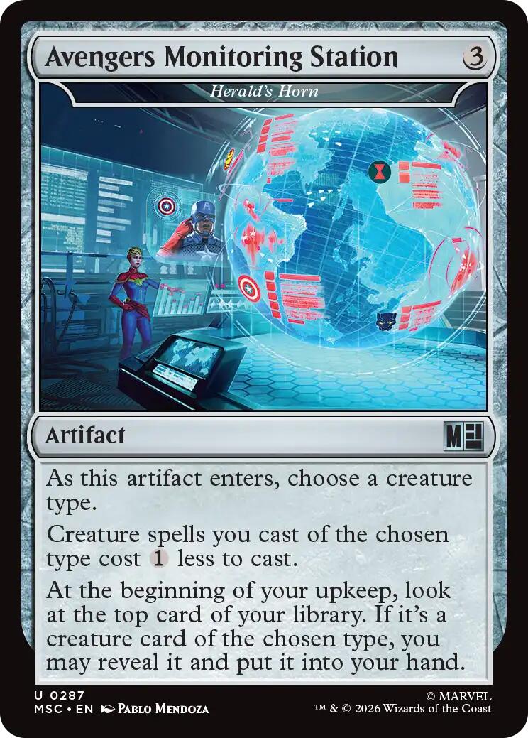 Avengers Monitoring Station - Herald's Horn (Surge Foil) [Marvel Super Heroes Commander] | Chromatic Games