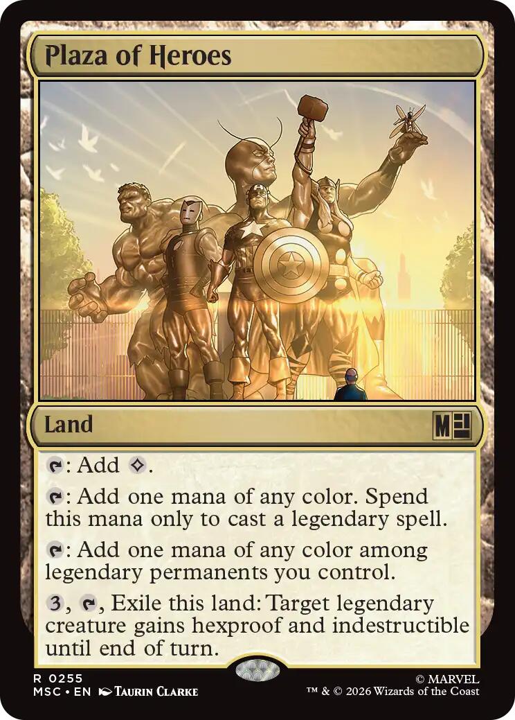 Plaza of Heroes (Surge Foil) [Marvel Super Heroes Commander] | Chromatic Games