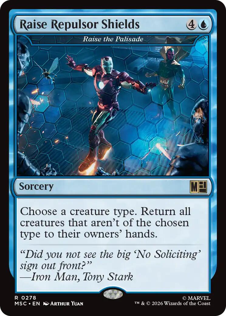 Raise Repulsor Shields - Raise the Palisade (Surge Foil) [Marvel Super Heroes Commander] | Chromatic Games